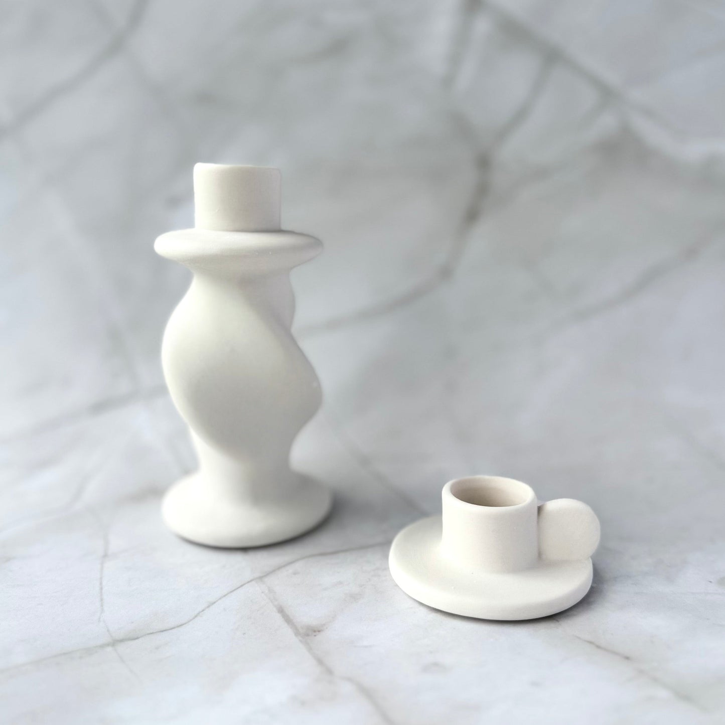 Sculpted Ceramic Candle Holder