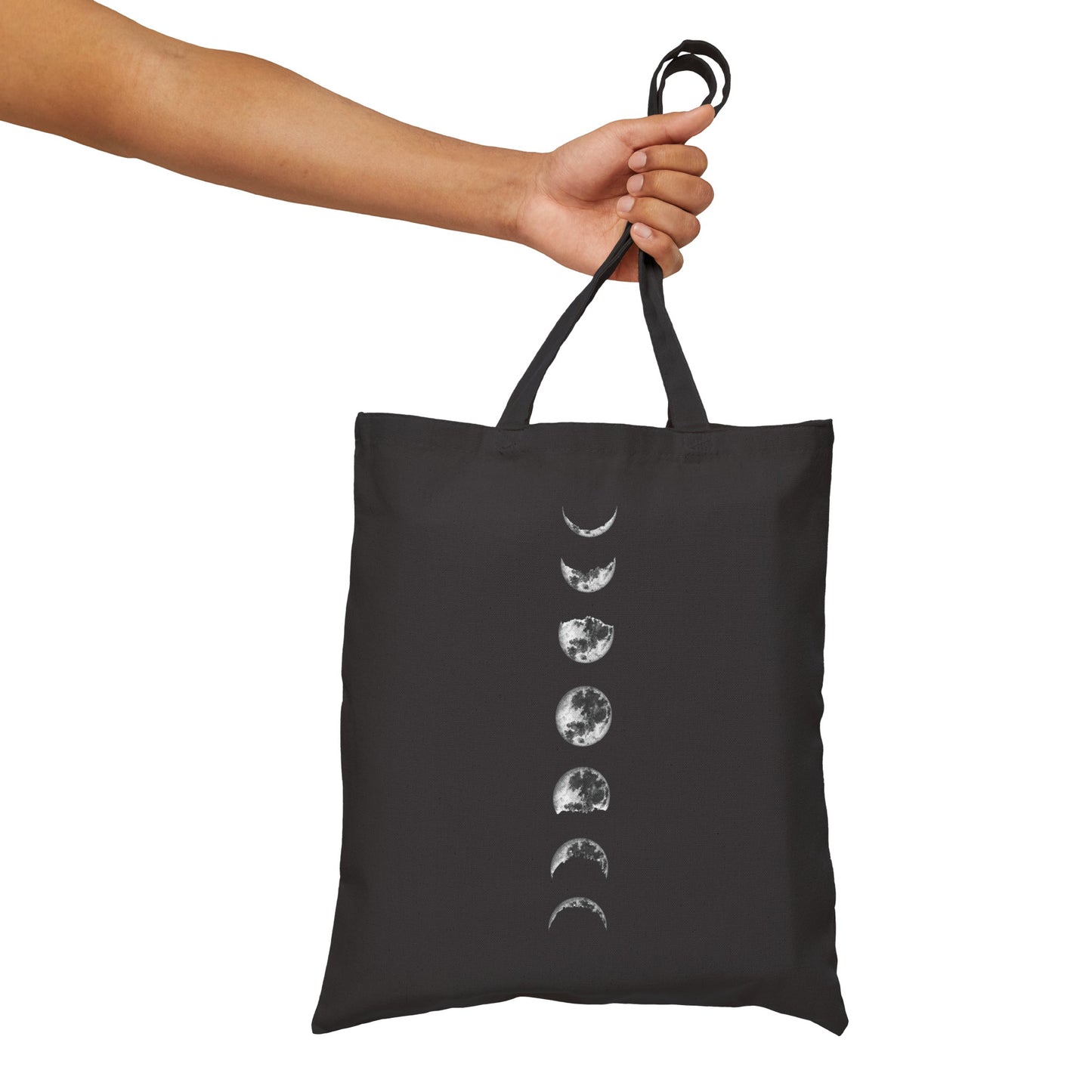 "Moon Phases" Cotton Canvas Tote Bag