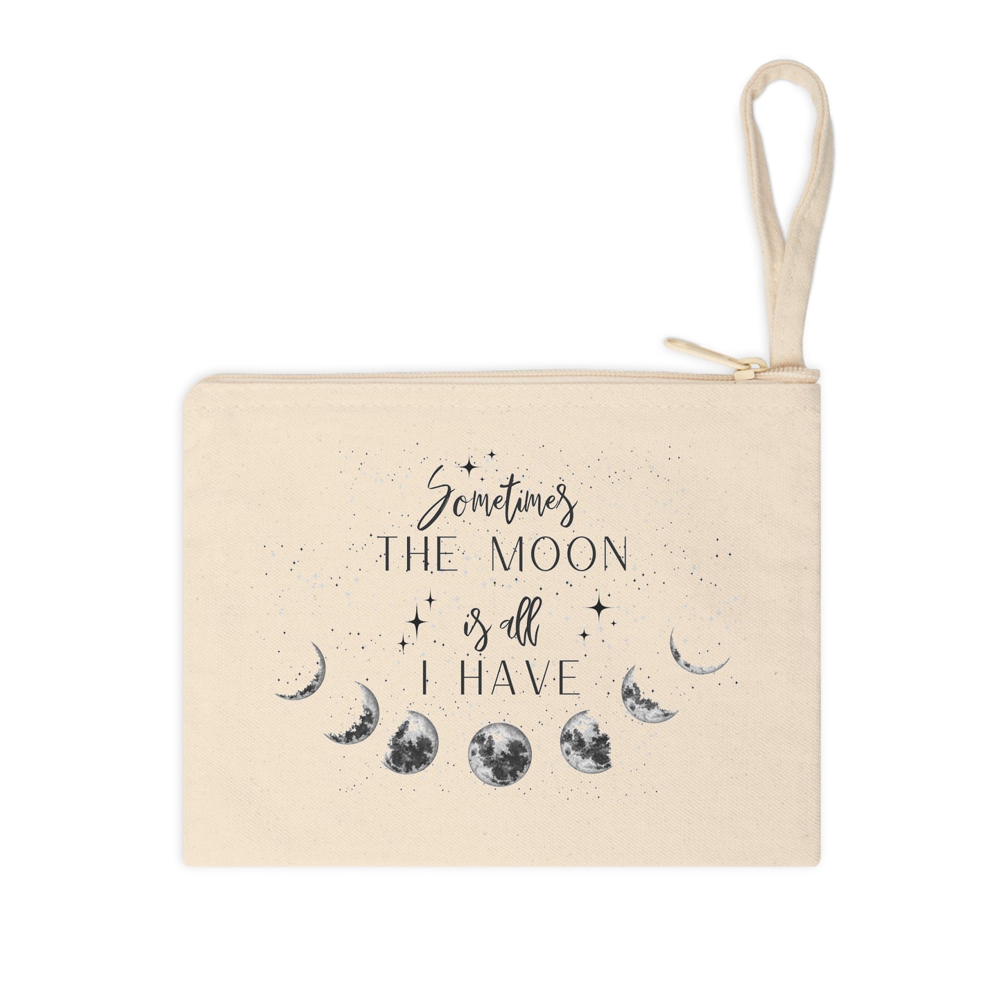 "Sometimes the Moon" Accessory Zipper Pouch