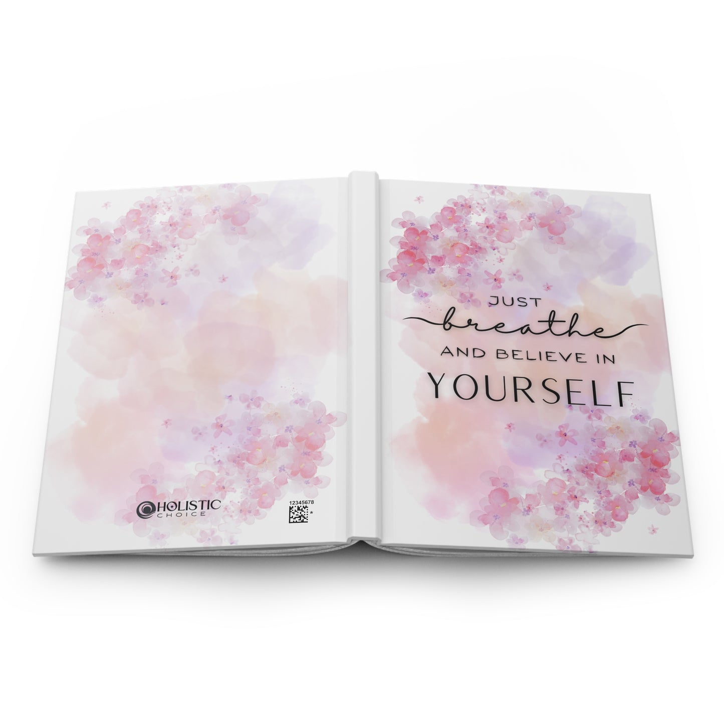 "Just Breathe" Hardcover Journal