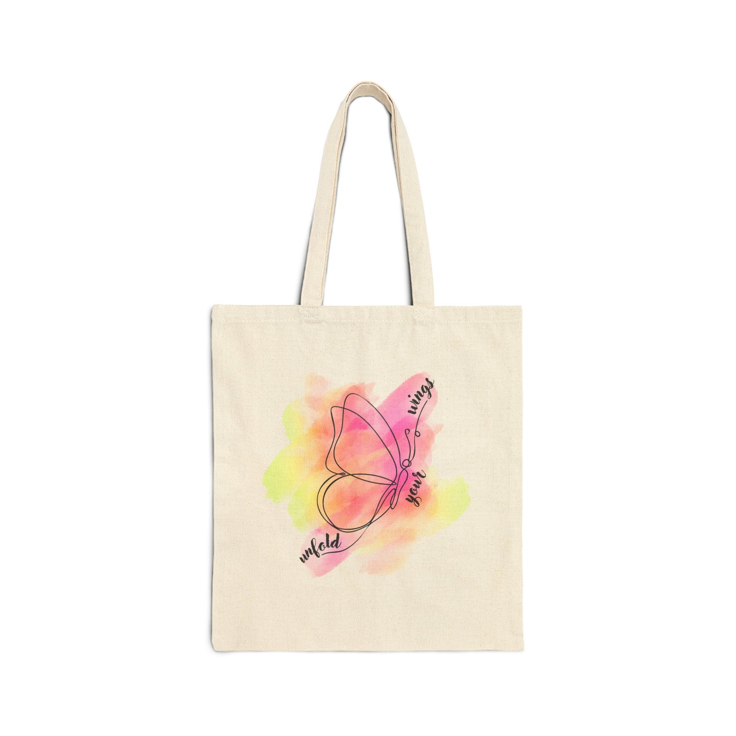 "Your Wings" Cotton Canvas Tote Bag