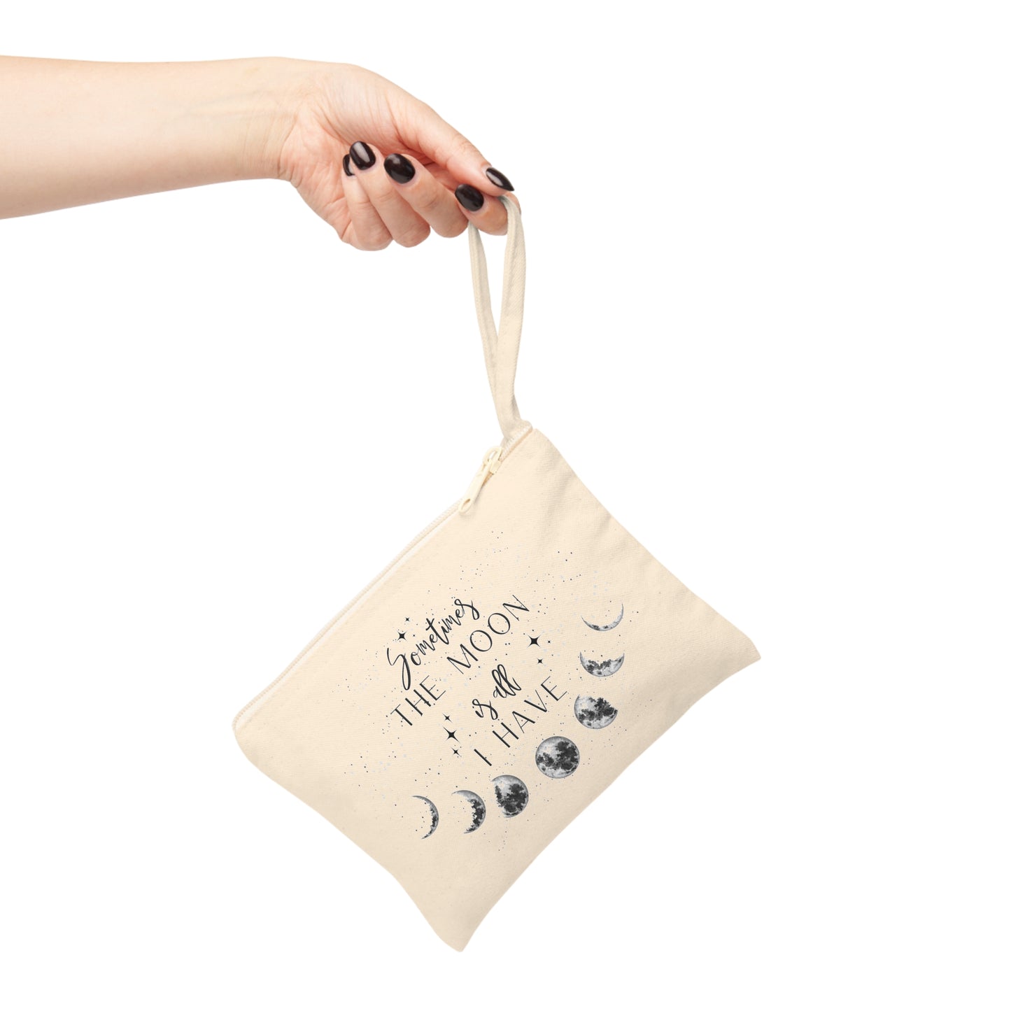 "Sometimes the Moon" Accessory Zipper Pouch