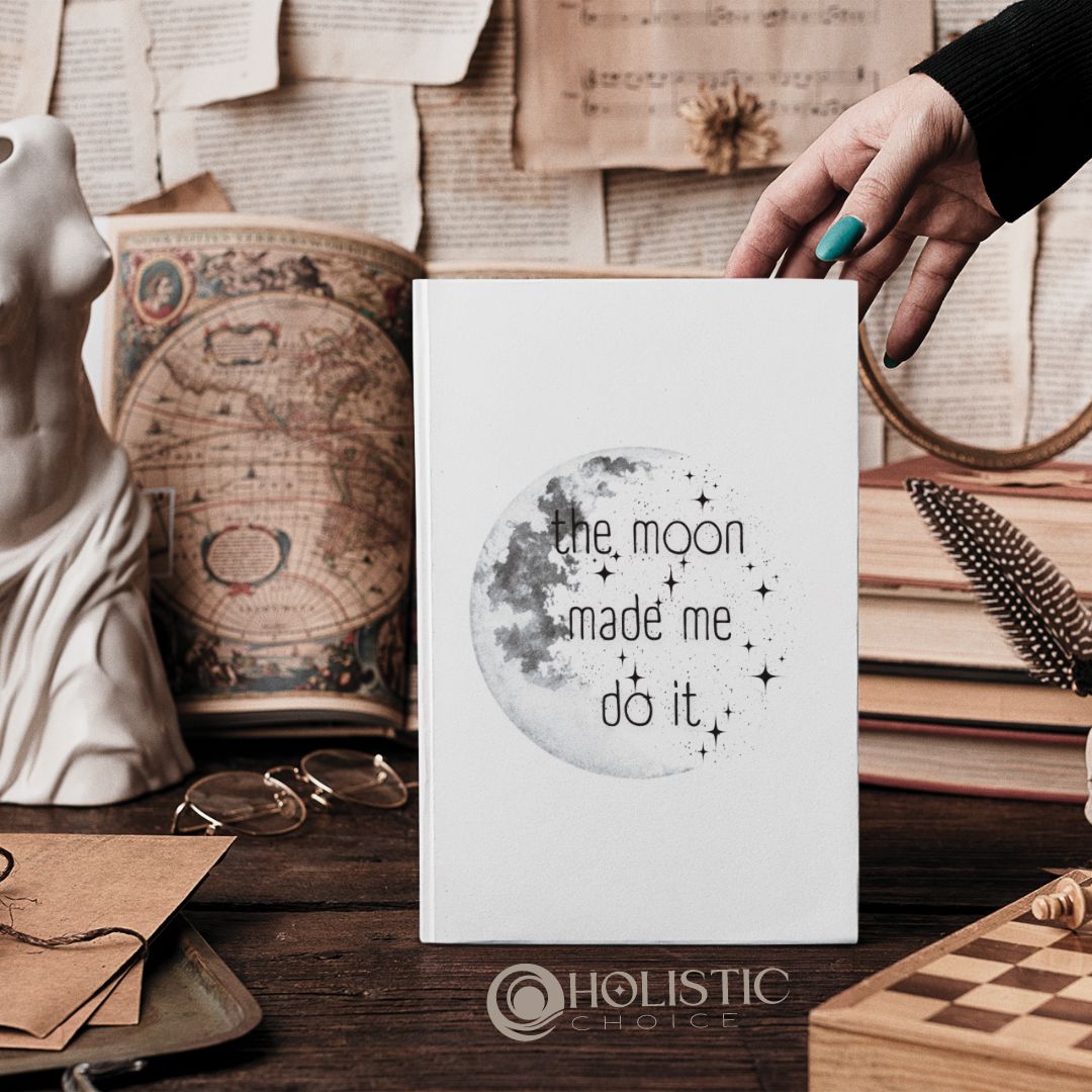 "The Moon" "Hardcover Journal