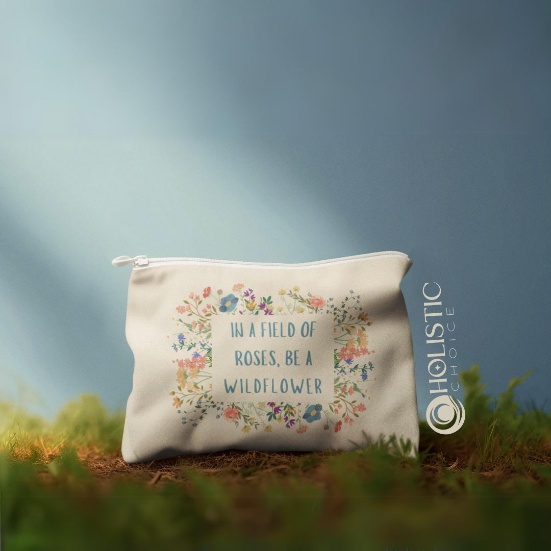 "Wildflower" Accessory Zipper Pouch