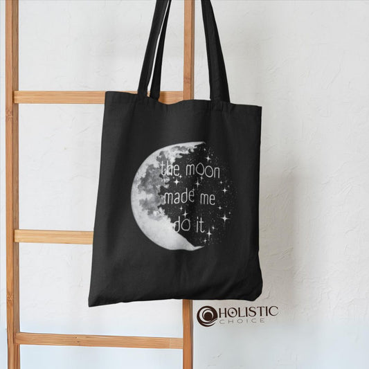 "Moon" Cotton Canvas Tote Bag