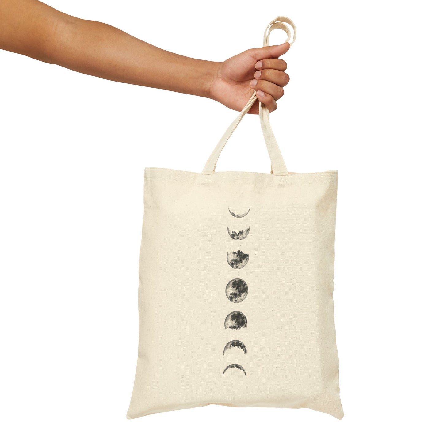 "Moon Phases" Cotton Canvas Tote Bag