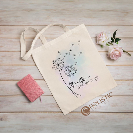 "Let It Go" Cotton Canvas Tote Bag