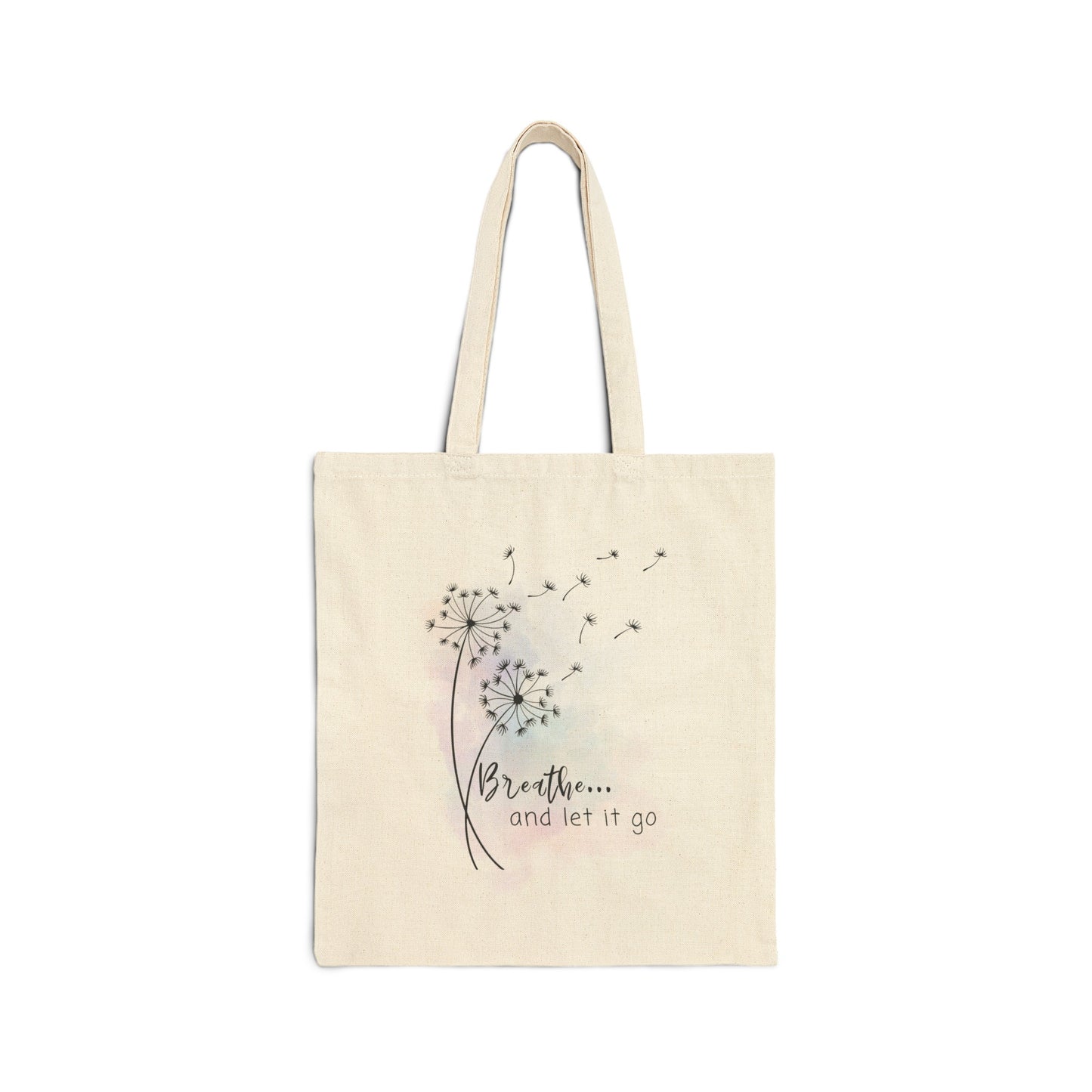 "Let It Go" Cotton Canvas Tote Bag