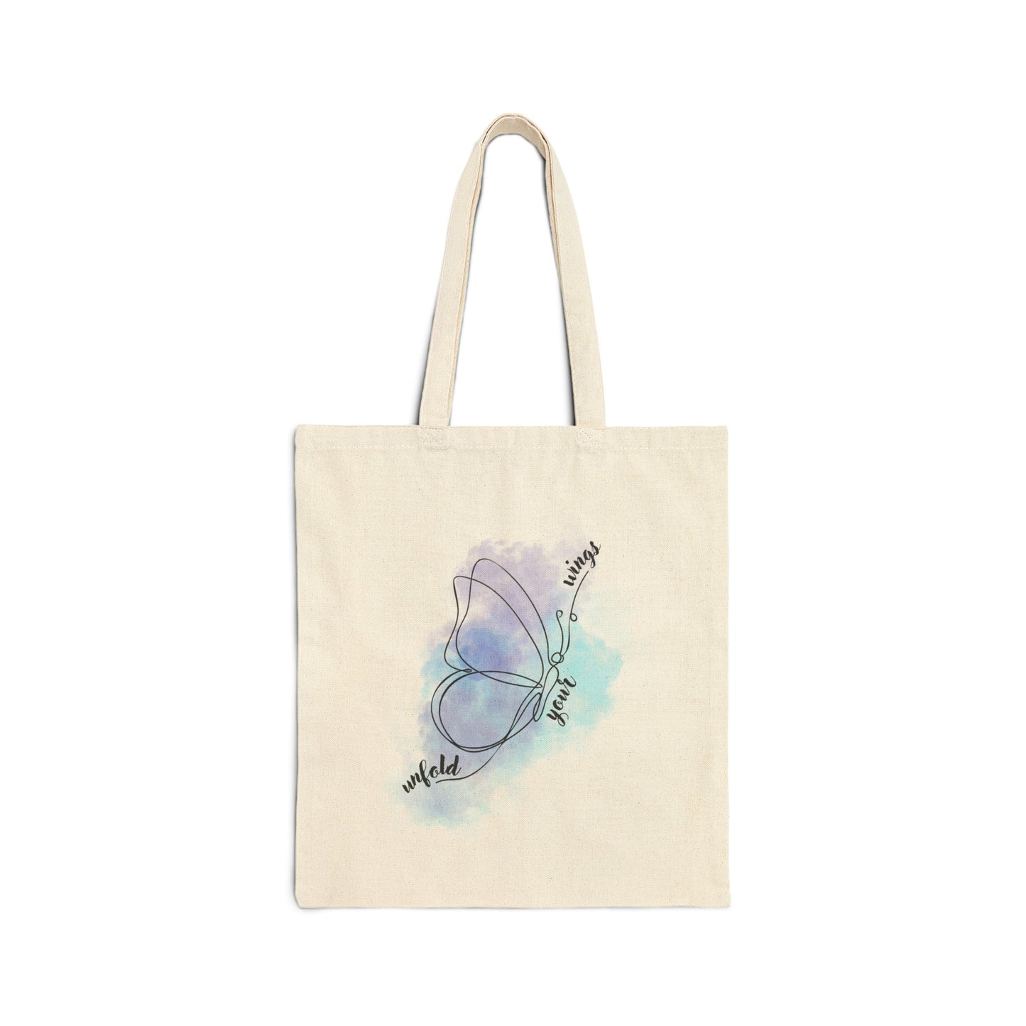 "Your Wings II" Cotton Canvas Tote Bag