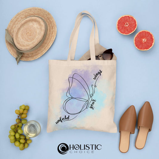 "Your Wings II" Cotton Canvas Tote Bag